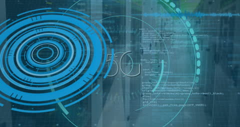 Futuristic Digital Interface with Networking Concepts