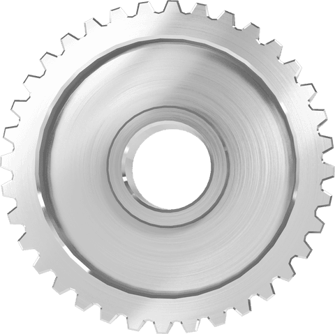 Large Silver Gear on Transparent Background - Download Free Stock Videos Pikwizard.com