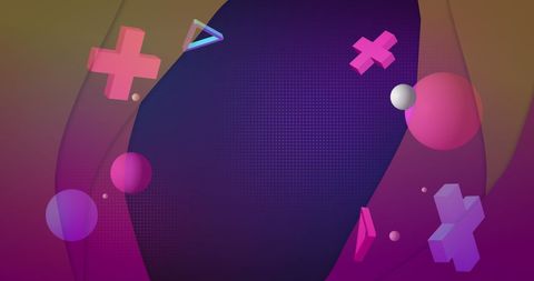 Abstract Geometry with Soft Gradient Background