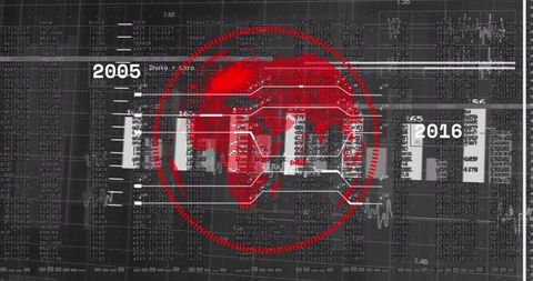 Global Financial Data Processing with World Map in Abstract Design - Download Free Stock Images Pikwizard.com