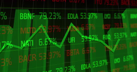 Dynamic Stock Market Investment Data Animation