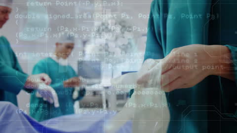 Animation of Data Processing During Surgical Operation