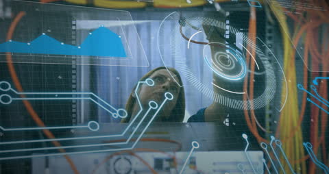 Digital Data Processing and Innovative Technology Concept