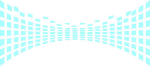 Cyan Equalizer Tunnel Grid on Transparent Background - Download Free Stock Videos Pikwizard.com
