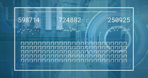 Data Processing Interface with Numeric Analysis - Download Free Stock Images Pikwizard.com
