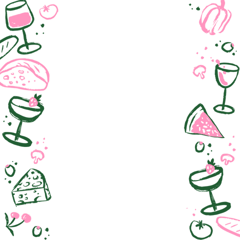 Transparent Border Doodles with Food Wine Playful Design - Download Free Stock Videos Pikwizard.com