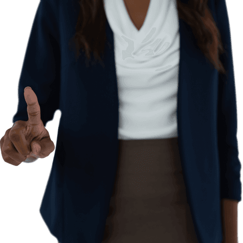 businesswoman making transparent gestures for presentations - Download Free Stock Videos Pikwizard.com