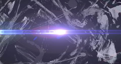 Dynamic cosmic brush strokes with luminous lens flare