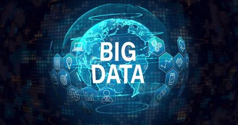 Innovative big data concept with global interface
