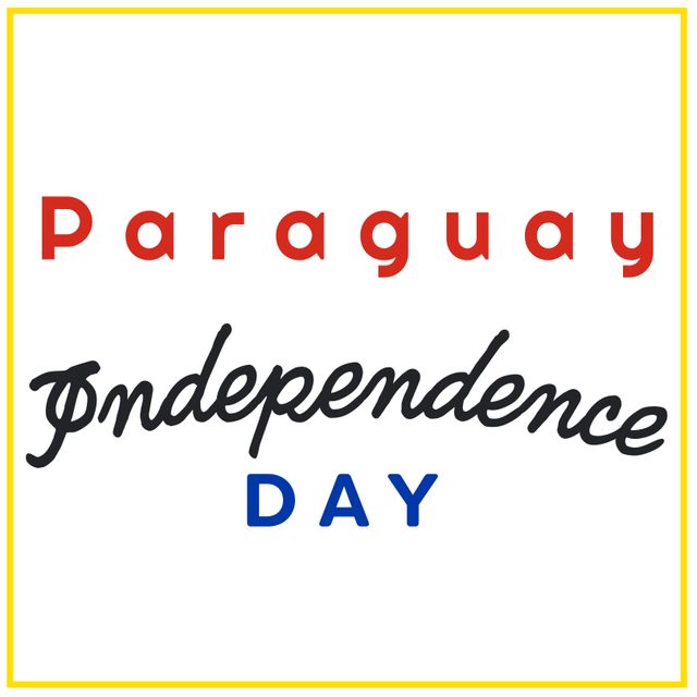 Paraguay Independence Day Graphic Design Poster Template - Download Free Stock Templates Pikwizard.com