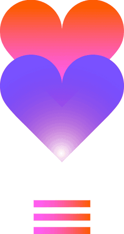 Abstract Vibrant Gradient Hearts on Transparent Background - Download Free Stock Videos Pikwizard.com