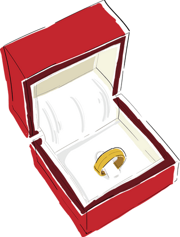 engagement ring in red box on transparent background - Download Free Stock Videos Pikwizard.com