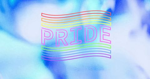 Colorful Pride and Equality Illustration with Vibrant Waves