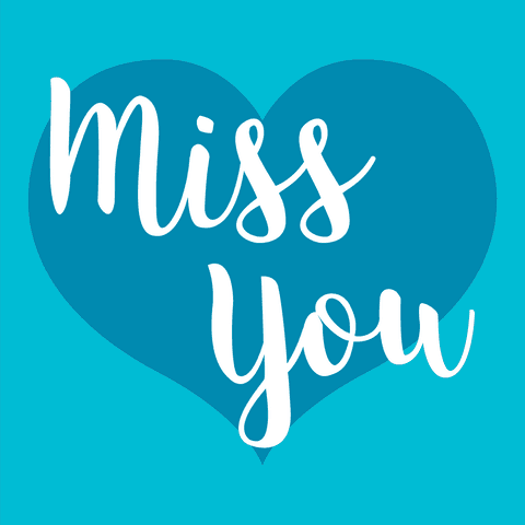 Transparent Blue Heart with White 'Miss You' Text Illustration - Download Free Stock Videos Pikwizard.com