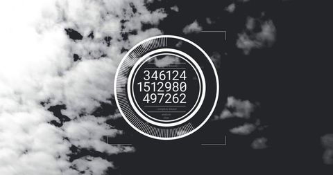 Futuristic Digital Interface with HUD Over Clouds - Download Free Stock Images Pikwizard.com