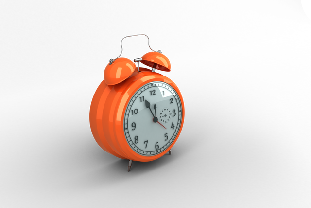 Digital Artwork of Orange Alarm Clock on Transparent Background Time Symbol - Download Free Stock Videos Pikwizard.com