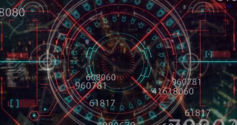 Futuristic Data Processing Over Cityscape with Digital Elements - Download Free Stock Images Pikwizard.com