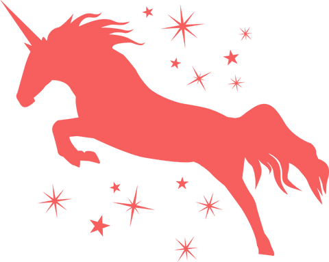 transparent pink unicorn with stars illustration for fairy tale design - Download Free Stock Videos Pikwizard.com