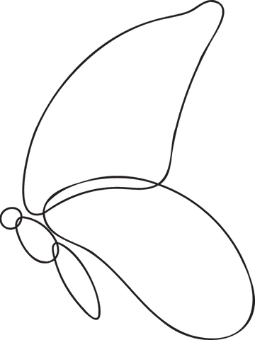 elegant continuous line butterfly on transparent canvas - Download Free Stock Videos Pikwizard.com