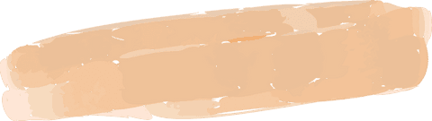Abstract brushstroke in tan and peach tones on transparent background