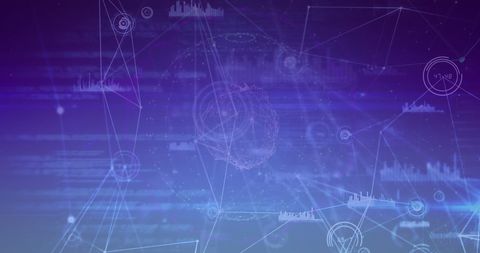 Digital Data Network with Abstract Connections and Analytics - Download Free Stock Images Pikwizard.com