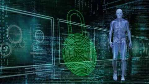 Digital Security in Medical Data Science Concept Art