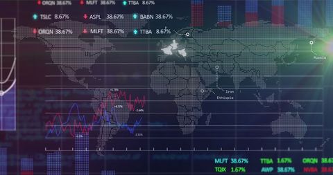 Global Stock Trading Concepts with Dynamic Data Visualizations - Download Free Stock Images Pikwizard.com