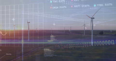 Digital Data Overlay on Wind Energy Landscape for Sustainable Insights
