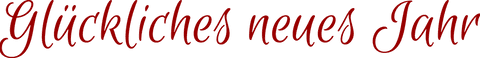Glückliches neues jahr greeting transparent text