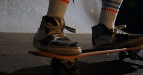 Casual Urban Skateboarding Culture with Worn Sneakers - Download Free Stock Images Pikwizard.com