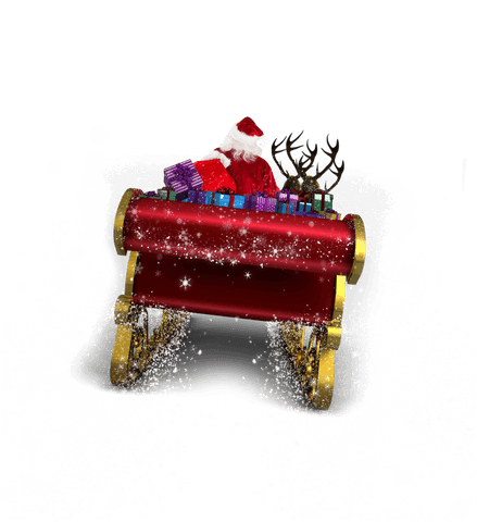 Santa Claus in Sleigh with Presents on Transparent Background - Download Free Stock Videos Pikwizard.com