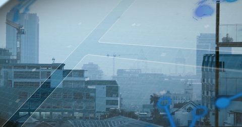 Solar-Paneled Buildings with Digital Technology Overlay