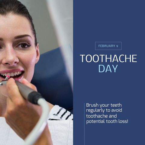 Toothache Day Promotion with Dentist and Patient