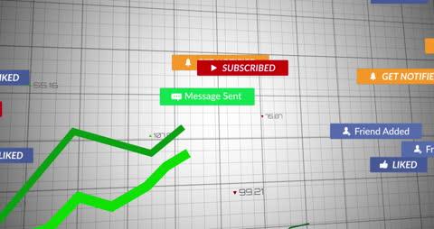 Digital Interface Display with Real-time Social Media Metrics