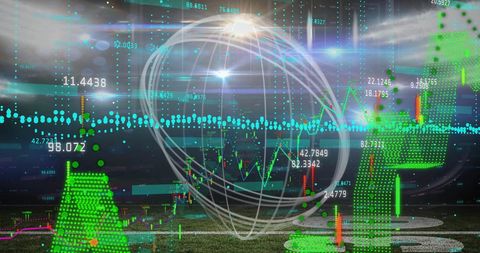 Global Finance Connections with Digital Data Visualization - Download Free Stock Images Pikwizard.com
