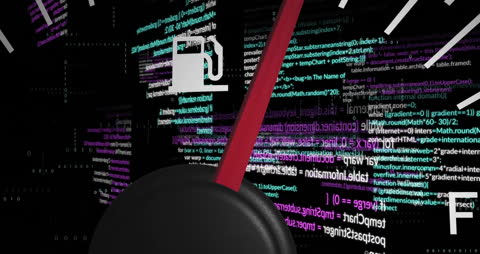 Dynamic Digital Speedometer Amidst Data Process Simulation
