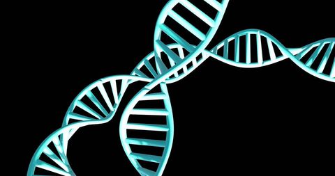 Glowing DNA Strands on a Black Background with Copy Space - Download Free Stock Images Pikwizard.com