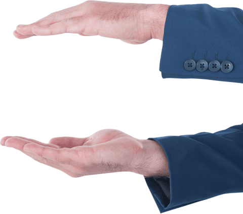 transparent hands of businessman in suit presenting - Download Free Stock Videos Pikwizard.com