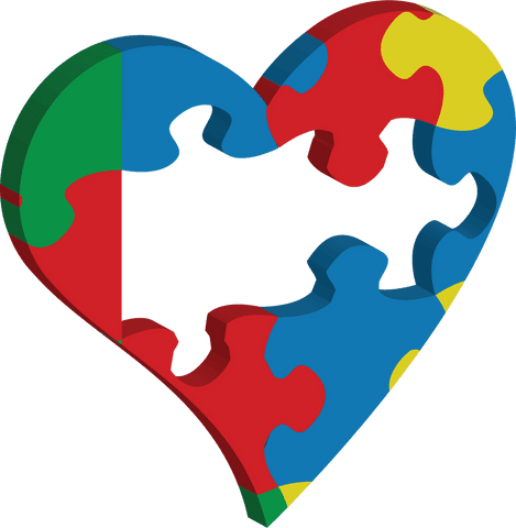 transparent heart of puzzle pieces symbolizing autism awareness - Download Free Stock Videos Pikwizard.com