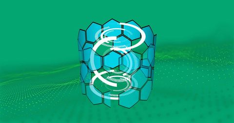 Abstract Hexagonal Network with Circulating Lines