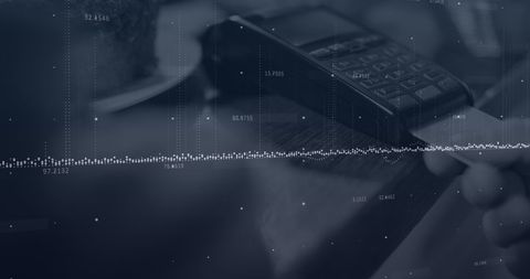 Digital Payment Interaction Overlay with Data Visualization Elements - Download Free Stock Images Pikwizard.com