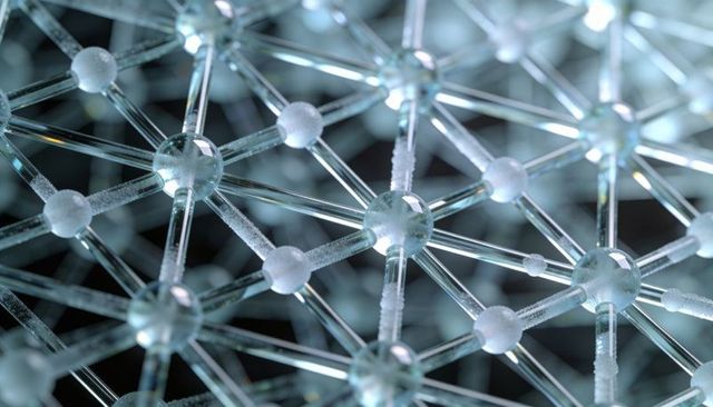Glassy Molecular Lattice Forming Transparent Nanostructure Network with Spherical Nodes