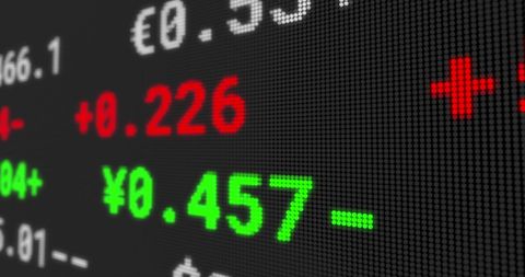 Dynamic Stock Exchange Ticker with Changing Values - Download Free Stock Images Pikwizard.com