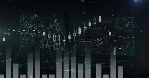 Advanced Financial Data Analysis with Digital Graphs and Charts - Download Free Stock Images Pikwizard.com