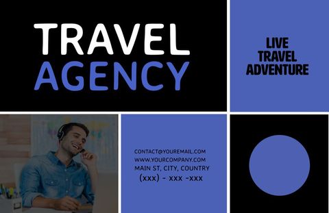 Modern Travel Agency Service Promotion Template Design - Download Free Stock Templates Pikwizard.com