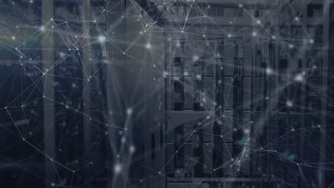 Digital Network Technology and Cybersecurity Concept