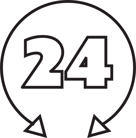 Transparent 24 Hour Refresh Symbol with Arrows - Download Free Stock Videos Pikwizard.com