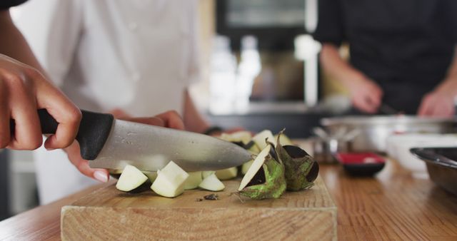 Culinary Preparation with Knife Skills in Action - Download Free Stock Images Pikwizard.com