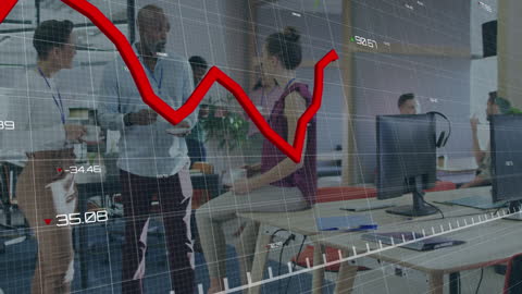 Animated Data Overlay in Busy Office Environment