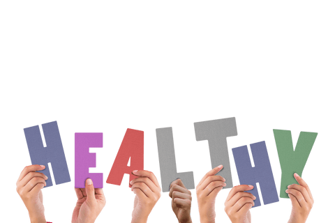 Hands Holding Healthy Letters on Transparent Background Concept - Download Free Stock Videos Pikwizard.com